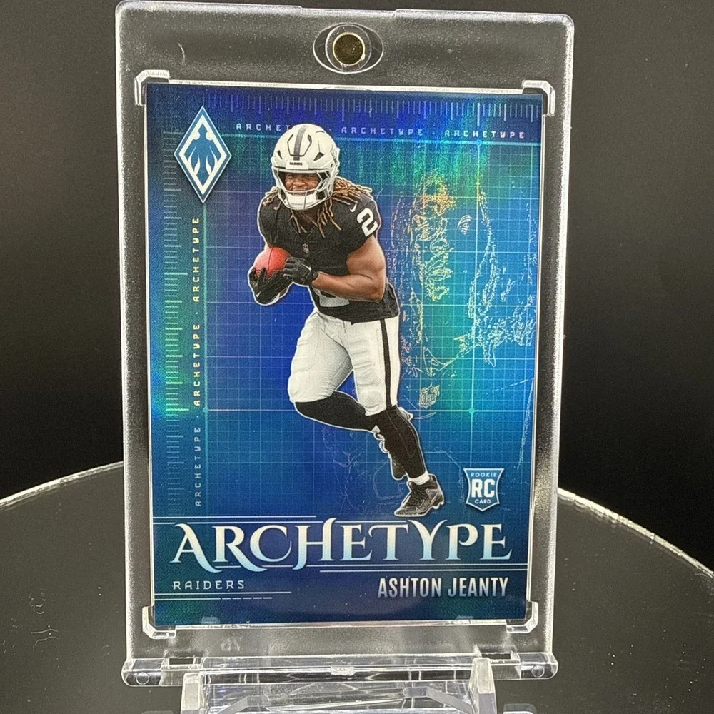 2025 Panini Phoenix Archetype Ashton Jeanty #10 Raiders Rookie Insert NFL Card